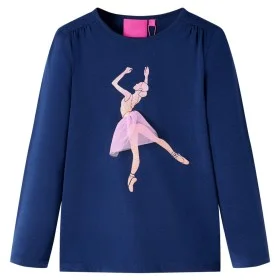 Camiseta infantil de manga larga azul marino 128 de vidaXL, Camisetas para niños - Ref: Foro24-14002, Precio: 8,59 €, Descuen...