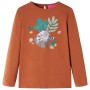 Langarm-T-Shirt für Kinder in der Farbe Cognac 128 von vidaXL, Kinder-T-Shirts - Ref: Foro24-14172, Preis: 8,81 €, Rabatt: %