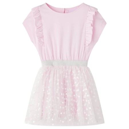 Kinderkleid mit hellrosa Rüschen 140 von vidaXL, Kinderkleider - Ref: Foro24-14553, Preis: 14,87 €, Rabatt: %