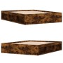 Smoked oak bed frame 150x200 cm by vidaXL, Beds and slatted bases - Ref: Foro24-3203870, Price: 135,51 €, Discount: %