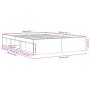 Bettrahmen aus geräucherter Eiche, 150 x 200 cm von vidaXL, Betten und Lattenroste - Ref: Foro24-3203870, Preis: 137,30 €, Ra...