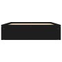 Black double bed frame 135x190 cm by vidaXL, Beds and slatted bases - Ref: Foro24-3203909, Price: 189,33 €, Discount: %