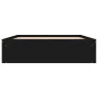 Black double bed frame 135x190 cm by vidaXL, Beds and slatted bases - Ref: Foro24-3203909, Price: 186,79 €, Discount: %