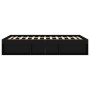 Black double bed frame 135x190 cm by vidaXL, Beds and slatted bases - Ref: Foro24-3203909, Price: 189,33 €, Discount: %