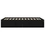 Black double bed frame 135x190 cm by vidaXL, Beds and slatted bases - Ref: Foro24-3203909, Price: 186,79 €, Discount: %