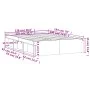 Estructura de cama de matrimonio negra 135x190 cm de vidaXL, Camas y somieres - Ref: Foro24-3203909, Precio: 186,76 €, Descue...