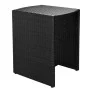 Mesa y sillas bistró jardín 3 pzas y cojines poli ratán negro de vidaXL, Conjuntos de jardín - Ref: Foro24-42882, Precio: 199...