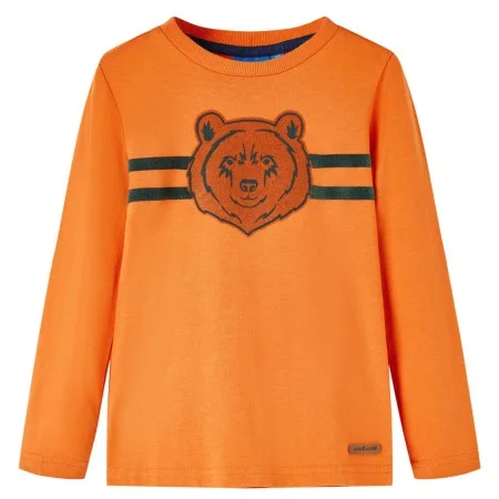 Dunkeloranges Langarm-T-Shirt für Kinder 104 von vidaXL, Kinder-T-Shirts - Ref: Foro24-13115, Preis: 8,59 €, Rabatt: %