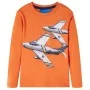 Kinder-Langarm-T-Shirt dunkelorange 92 von vidaXL, Kinder-T-Shirts - Ref: Foro24-13174, Preis: 11,69 €, Rabatt: %