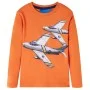 Dunkeloranges Langarm-T-Shirt für Kinder 116 von vidaXL, Kinder-T-Shirts - Ref: Foro24-13176, Preis: 8,64 €, Rabatt: %