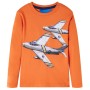 Dunkeloranges Langarm-T-Shirt für Kinder 116 von vidaXL, Kinder-T-Shirts - Ref: Foro24-13176, Preis: 8,74 €, Rabatt: %