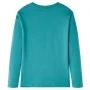 Dunkles Aquamarin-Langarm-T-Shirt für Kinder 92 von vidaXL, Kinder-T-Shirts - Ref: Foro24-13354, Preis: 8,59 €, Rabatt: %