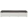 Liege mit weißem synthetischem Rattankissen von vidaXL, Liegen - Ref: Foro24-43951, Preis: 173,03 €, Rabatt: %