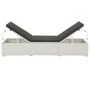 Liege mit weißem synthetischem Rattankissen von vidaXL, Liegen - Ref: Foro24-43951, Preis: 126,19 €, Rabatt: %
