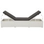Liege mit weißem synthetischem Rattankissen von vidaXL, Liegen - Ref: Foro24-43951, Preis: 173,03 €, Rabatt: %