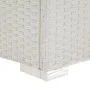 Liege mit weißem synthetischem Rattankissen von vidaXL, Liegen - Ref: Foro24-43951, Preis: 126,19 €, Rabatt: %