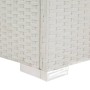 Liege mit weißem synthetischem Rattankissen von vidaXL, Liegen - Ref: Foro24-43951, Preis: 173,03 €, Rabatt: %