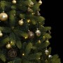 Árbol Navidad artificial con bisagras 150 LED y bo