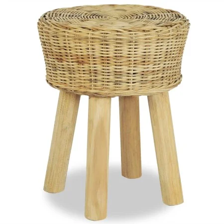 Taburete de bar ratán natural de vidaXL, Taburetes de cocina - Ref: Foro24-244578, Precio: 79,36 €, Descuento: %