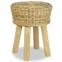 Taburete de bar ratán natural de vidaXL, Taburetes de cocina - Ref: Foro24-244578, Precio: 79,36 €, Descuento: %