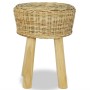 Barhocker aus natürlichem Rattan von vidaXL, Küchenhocker - Ref: Foro24-244578, Preis: 80,63 €, Rabatt: %