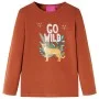 Children's long-sleeved t-shirt in cognac color 104 by vidaXL, Kids T-shirts - Ref: Foro24-13555, Price: 8,30 €, Discount: %