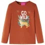 Langarm-T-Shirt für Kinder in der Farbe Cognac 128 von vidaXL, Kinder-T-Shirts - Ref: Foro24-13557, Preis: 8,30 €, Rabatt: %