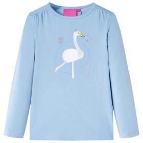 Kinder-Langarm-T-Shirt Hellblau 128 von vidaXL, Kinder-T-Shirts - Ref: Foro24-13702, Preis: 8,87 €, Rabatt: %