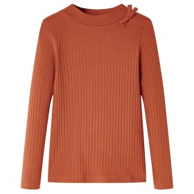 Camiseta infantil de manga larga color coñac 92 de vidaXL, Camisetas para niños - Ref: Foro24-14124, Precio: 8,28 €