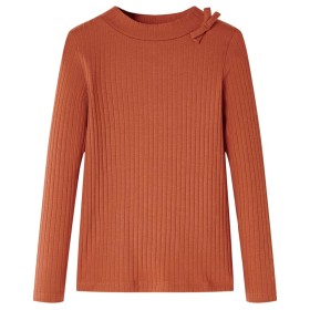 Langarm-T-Shirt für Kinder in der Farbe Cognac 116 von vidaXL, Kinder-T-Shirts - Ref: Foro24-14126, Preis: 8,28 €, Rabatt: %