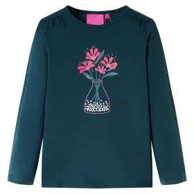 Dunkelgrünes langärmeliges Kinder-T-Shirt 116 von vidaXL, Kinder-T-Shirts - Ref: Foro24-13981, Preis: 8,85 €, Rabatt: %