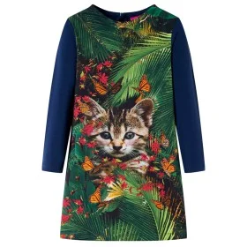 Navy blue long-sleeved children's dress 128 by vidaXL, Children's dresses - Ref: Foro24-14930, Price: 13,38 €, Discount: %