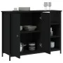Aparador de madera de ingeniería negro 100x33x75 cm de vidaXL, Aparadores - Ref: Foro24-835549, Precio: 78,07 €, Descuento: %