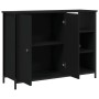 Black engineered wood sideboard 100x33x75 cm by vidaXL, Sideboards - Ref: Foro24-835549, Price: 79,16 €, Discount: %