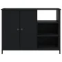 Aparador de madera de ingeniería negro 100x33x75 cm de vidaXL, Aparadores - Ref: Foro24-835549, Precio: 78,07 €, Descuento: %
