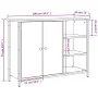 Aparador de madera de ingeniería negro 100x33x75 cm de vidaXL, Aparadores - Ref: Foro24-835549, Precio: 78,07 €, Descuento: %