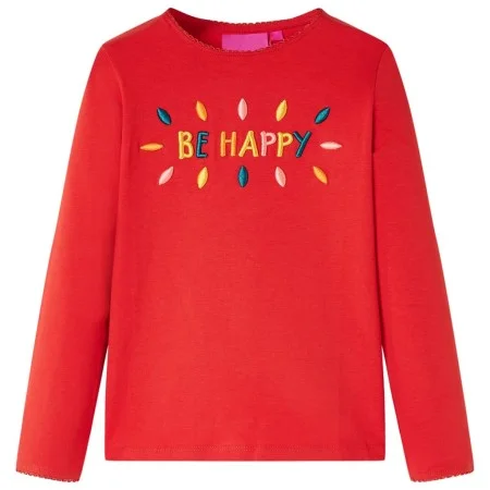 Kinder-Langarm-T-Shirt rot 92 von vidaXL, Kinder-T-Shirts - Ref: Foro24-13714, Preis: 8,45 €, Rabatt: %