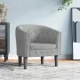 Sillón de terciopelo gris claro de vidaXL, Sillones - Ref: Foro24-356469, Precio: 162,73 €, Descuento: %