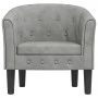 Sillón de terciopelo gris claro de vidaXL, Sillones - Ref: Foro24-356469, Precio: 162,73 €, Descuento: %