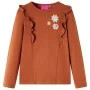 Camiseta infantil de manga larga color coñac 92 de vidaXL, Camisetas para niños - Ref: Foro24-13679, Precio: 8,30 €, Descuent...