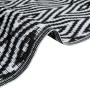 Alfombra de exterior ARAKIL blanca y negra 190x290 cm PP