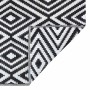 Alfombra de exterior ARAKIL blanca y negra 190x290 cm PP