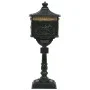 Buzón de pedestal de aluminio estilo vintage inoxidable verde de vidaXL, Buzones de correo - Ref: Foro24-43893, Precio: 338,1...
