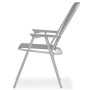 Juego de comedor de jardín 6 piezas acero y textilene gris de vidaXL, Conjuntos de jardín - Ref: Foro24-43785, Precio: 194,58 €