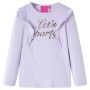 Camiseta infantil de manga larga lila claro 128 de vidaXL, Camisetas para niños - Ref: Foro24-14222, Precio: 9,27 €, Descuent...