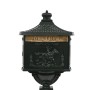 Green Stainless Vintage Style Aluminum Pedestal Mailbox by vidaXL, mailboxes - Ref: Foro24-43893, Price: 390,95 €, Discount: %