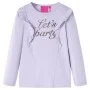 Camiseta infantil de manga larga lila claro 104 de vidaXL, Camisetas para niños - Ref: Foro24-14220, Precio: 9,17 €, Descuent...