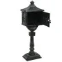 Buzón de pedestal de aluminio estilo vintage inoxidable verde de vidaXL, Buzones de correo - Ref: Foro24-43893, Precio: 338,1...