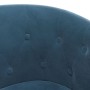 Dark blue velvet armchair with stool by vidaXL, Armchairs - Ref: Foro24-356481, Price: 204,03 €, Discount: %