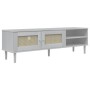 SENJA TV-Schrank in Rattanoptik, weißes Kiefernholz, 158 x 40 x 49 cm von vidaXL, TV-Möbel - Ref: Foro24-358044, Preis: 98,97...